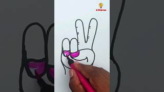 Easy Peace ✌️ sing drawing letter "m".#easyartvideo #creativeart #easydrawing #easydrawingvideo