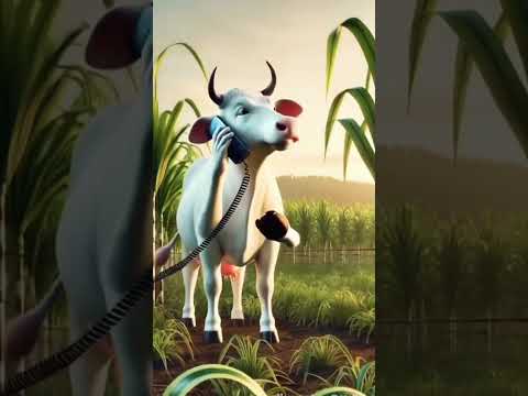 Cow is Hard Working in The Field #cow #field #hardwork #cowcalf #kidsfun #shortfeed #cowlover #short