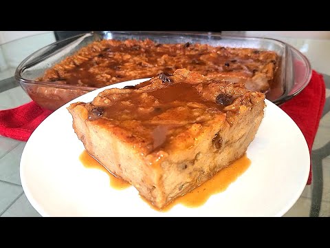 New Orleans Bread Pudding with Caramel Rum sauce