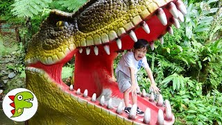 おでかけ 沖縄 DINO恐竜PARKやんばる亜熱帯の森！レオくんが恐竜から逃げるよ！ トイキッズ