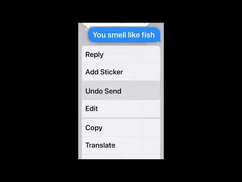 Unsend a message in iOS 17+