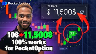 Deposit 10$ ➔ Profit 11,500$ | Fast & Best OTC Binary Options Strategy