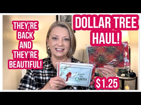 DOLLAR TREE HAUL | They’re Back | BEAUTIFUL | $1.25 | LOVE DT😁 #haul #dollartree #dollartreehaul