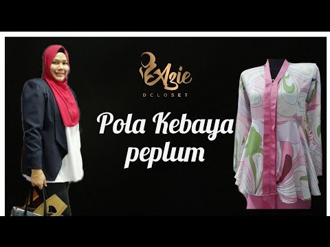 Tutorial pola kebaya peplum fishtail