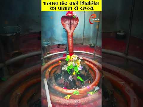 1 लाख छेद वाले शिवलिंग का पाताल से रहस्य | #mahadev #shiv #temple #bholenath #sanatandharma #shorts