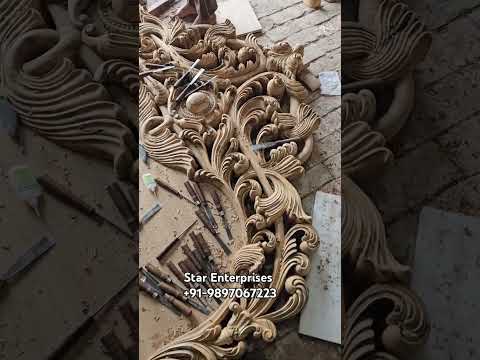 Wooden Carving Work by Star Enterprises. #carving #wood #woodcarving #shorts #short #video #trend