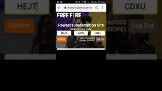 Free fire new redeem code today Free fire redeem 4 October redeem code Europe server