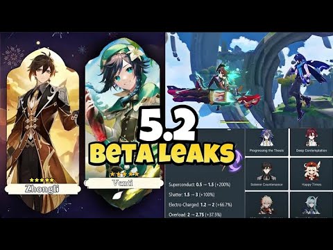 🚨 Genshin Impact 5.2 Leaks: Massive Reaction Buffs, Zhongli Rerun & More 🚨