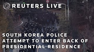 LIVE: South Korea police attempt to enter back of presidential residence