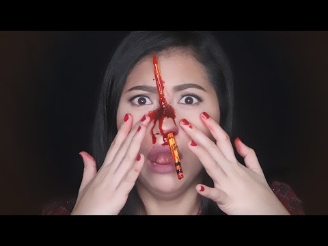 Halloween Makeup Tutorial - Pencil Through Nose | Miss Menchie