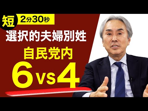 【選択的夫婦別姓】自民党内では6vs4