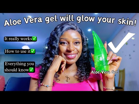 Aloe Vera gel for fast skin brightening | how to use aloe vera gel to brighten and glow up your skin