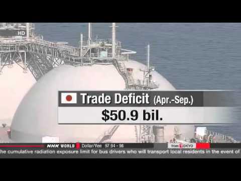 Japan logs record trade loss in 1st half FY2013