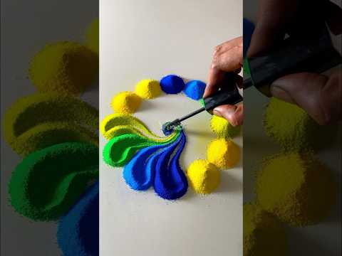 Rangoli designs for beginners #rangoli#rangolidesigns #rangoliforbeginners #shorts