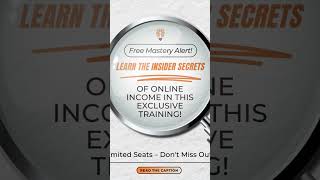 Comment "MASTERY" for the link to the FREE TRAINING! #AffiliateMarketing #MakeMoneyOnline #money