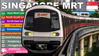 🇸🇬 Singapore MRT & LRT - All the Lines (2022) (4K)