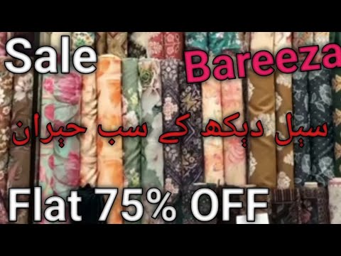 Bareeze Sale  First Time Flat 75% Off || Bareeze lawn & winter Sale