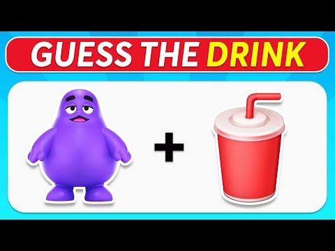 Guess the DRINK by Emoji? 🥤🍟 Food And Drink Emoji Quiz