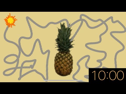 10 Minute Timer - Pineapple Explosion with Music 🍍🍍