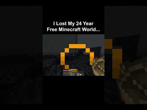 I Lost My 24 Year Free Minecraft World...