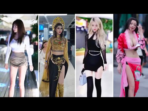 beautiful chinese girl street fashion tiktok #chinesefashion #mejoresstreetfashion