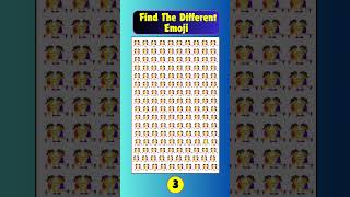 Find The Different Emoji #emoji #find #odd #trendingpuzzles