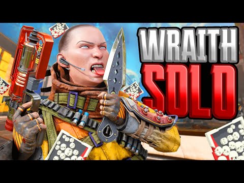 SOLO Wraith 24 KILLS and 6,504 Damage Apex Legends Gameplay