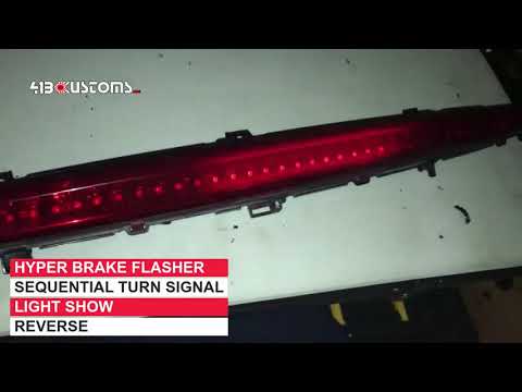 Modified 3rd Third Brake Light With Led Light Strip And Show Modes