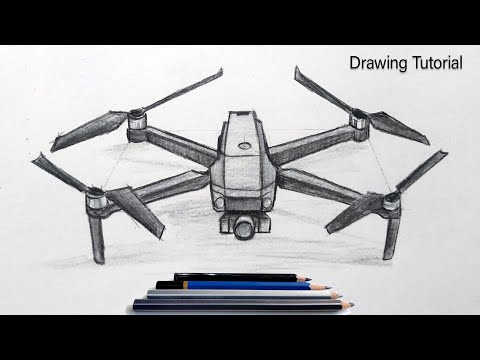 How to Draw Drone Step by Step (Very Easy)