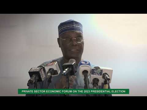 Atiku Abubakar's full speech at the Lagos Chamber of Commerce and Industry.