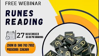 Free Webinar On 'RUNES READING' & 'VEDICS WITCHWORDS'