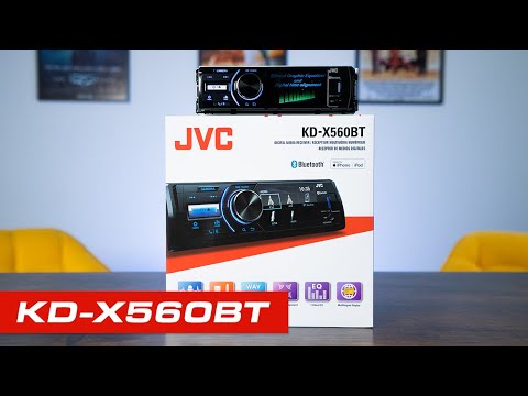 JVC KD-X560BT Single Din Car Stereo + Display + Input for a rear view camera! | Car Audio Security