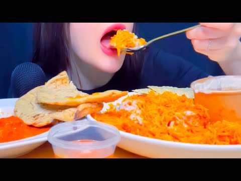 ASMR, Mukbang, Biriyani with Dahi, Tandoori Roti and Chole, Eating Vlog @ZulfiaASMR