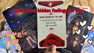 Crush Heart hidden feelings for you❤️‍🔥 Crush current feelings | Hindi tarot card