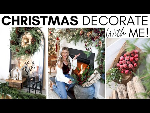 CHRISTMAS DECORATE WITH ME || HOLIDAY DECORATING IDEAS || CHRISTMAS DECORATING IDEAS 2023