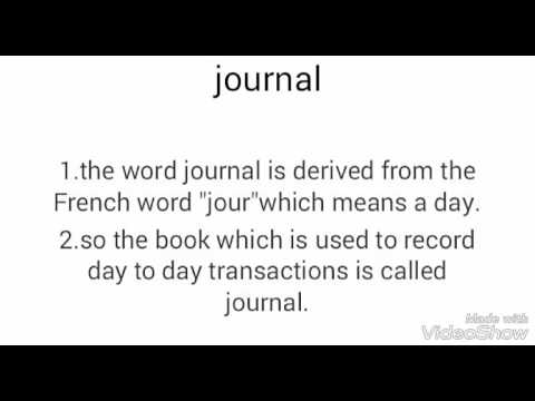 What is journal.