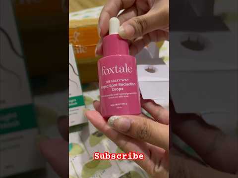 Foxtale spot reduction drops unboxing #skincare #shorts #pigmentation #unboxing #review #trending