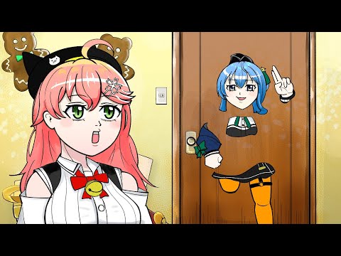 【手描き】みこめっとのメリークリスマス【さくらみこ/星街すいせい/切り抜き/ホロライブ】