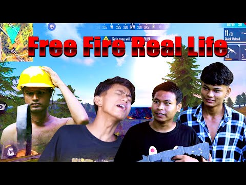 Free Fire Real Life 🤣🤣 | Free Fire Me Pk By Niroj Chaudhary Official | Garena Free Fire