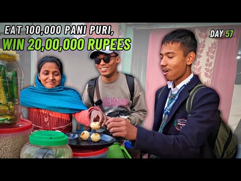 Eat 1,00,000 Paani puri , Win 20,00,000 rupees || Panipuri challenge