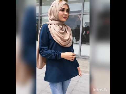 Zoe Arissa Muslimah Blouse Pearl Crepe New Fashion