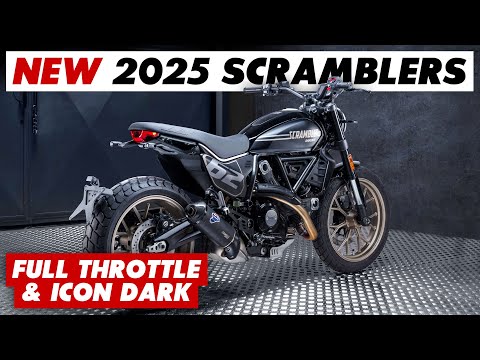 New 2025 Ducati Scrambler Icon Dark & Full Throttle Announced: Everything You Need To Know!