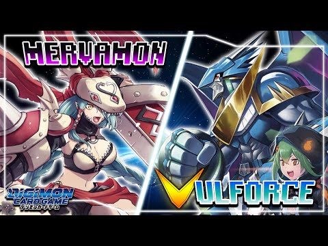 Digimon Card Game : Mervamon (Purple) VS UlforceVeedramon (Blue) [BT-11]