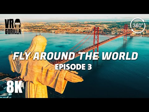 Fly Around the World in 360 - Episode 3 (short) - 8K 360 Aerial VR Video