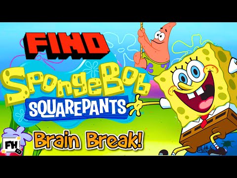 Find SpongeBob🔎 | Kids Brain Break | GonNoodle Inspired