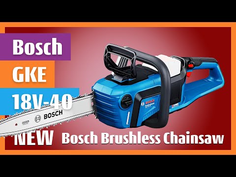 Bosch GKE 18V-40 Powerful 18V BITURBO Brushless Chainsaw Equipped With a 40 cm Bar #boschtools