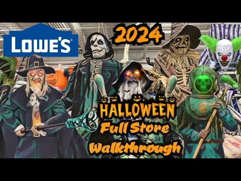 LOWES Halloween Decor NEW 2024 Store Walkthrough (Best Animatronics Yet?)