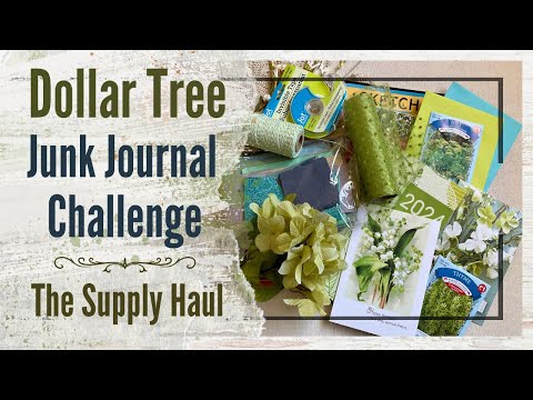 Hidden Gems at the Dollar Tree for a Junk Journal Challenge