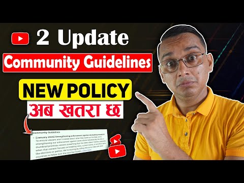 YouTube 2 New Update Community Guidelines Policy 2025