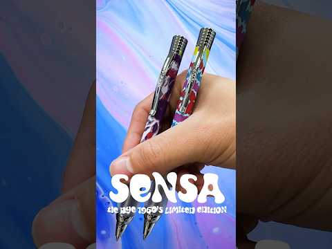 GROOVY New Ballpoint Pens from SENSA. 60s Inspired, 21st Century Engineering #tiedye #1960s #groovy